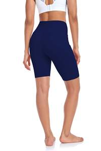 Shorts Deportivos de Cintura Alta para Mujer, de Poliéster, para Correr, Yoga, Gimnasio, Personalizados, al por Mayor - Product Image 4