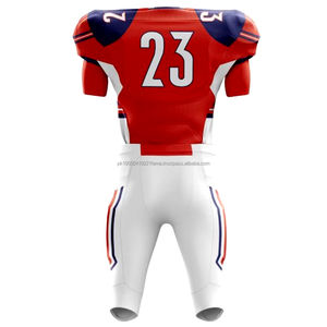 Uniforme de Fútbol Americano de Color Sólido con Transferencia de Calor, Secado Rápido, Conjuntos Personalizados, Servicio OEM - Product Image 3