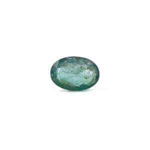 Natural Zambian Emerald 6.1 Carat Oval Faceted Loose Gemstone for Fine Jewelry - Product Image 1