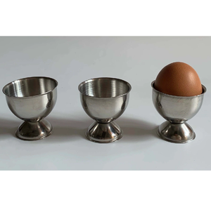 Elegante Juego de 4 Piezas de Porta Huevos de Acero Inoxidable con Acabado Pulido Espejo para Hoteles/Restaurantes/Cocinas de Lujo, Decoración de Mesa - Product Image 4