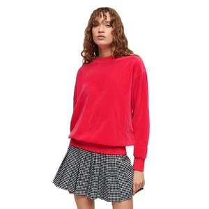 Cotton Fleece Knitted Eco-Friendly Breathable Quick Dry Front Logo Custom Color Heavyweight Slim Fit Formal Winter Women - Product Image 5