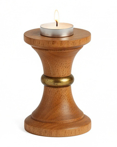 Hot Selling Wooden <b>Tea</b> <b>Candle</b> Holder Perfect for Wedding Rustic Decor Piece and Party Decoration Customize Size Shape - Product Image 3