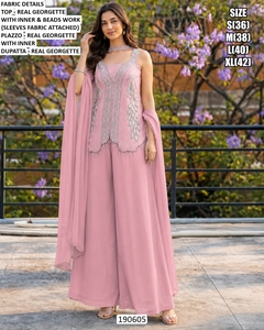 Lehenga rosa Noor - Product Image 3