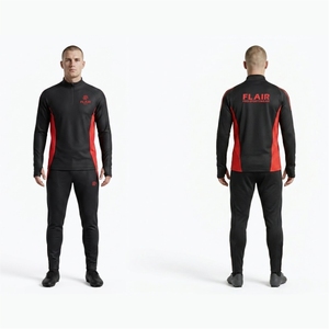 Professional Men's Soccer Training Suit – Quarter-Zip Performance Tracksuit for Adults and Kids - Product Image 1
