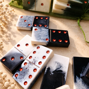 Handmade Resin <b>Domino</b> <b>Set</b> Luxury <b>Dominoes</b> <b>set</b> - Product Image 3