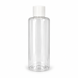 Botella de Plástico PET Transparente de 100 ml con Tapa Blanca |   Envase Compacto Vacío para Líquidos Domésticos, Productos de Limpieza y Cuidado Personal - Product Image 1