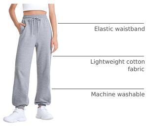Pantalones deportivos de algodón y poliéster con cordón elástico en la cintura para niñas, ropa escolar de lana para niños. - Product Image 4