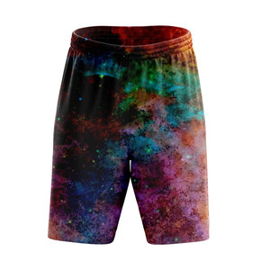 Short de sport en polyester tricoté de haute qualité, imprimé graphique, entrejambe de 5 pouces, pour homme, été, basketball, personnalisable, en mesh. - Product Image 3