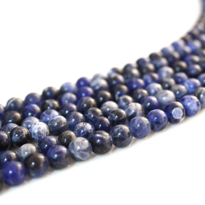 Qualité impressionnante 4mm naturel bleu Sodalite lisse forme ronde perles de pierres précieuses en vrac du fournisseur vérifié au coût d'usine - Product Image 4