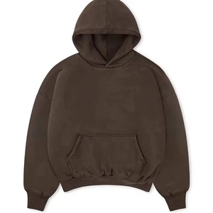 Sweat-shirt à capuche oversize streetwear tendance, logo personnalisé, coton épais, vêtements unisexes, fabricant en gros - Product Image 6