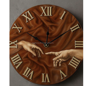 Horloge murale en bois minimaliste moderne, design élégant pour les intérieurs contemporains - Product Image 3