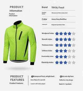 Custom Logo Plus Size Softshell Thermal Reflective Waterproof Winter Cycling <b>Jacket</b> <b>Men</b> <b>Bike</b> - Product Image 4