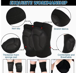 Genouillères Souples et Respirantes Coexistence, Réglables, Antidérapantes, avec Éponge Épaisse pour le Soutien, Protection Essentielle pour l'Entraînement de Volleyball - Product Image 1