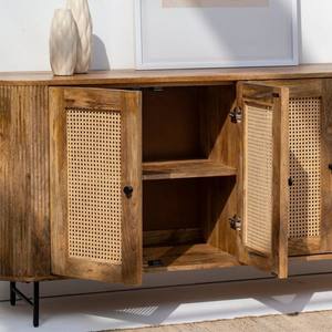 Buffet à 4 portes en rotin Vandana Pebble Lyra pour des intérieurs et extérieurs modernes et élégants - Product Image 6