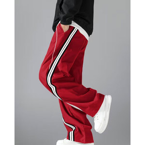 Pantalon évasé tendance style sport, coupe droite et large, confortable et respirant, séchage rapide, idéal pour l'extérieur - Product Image 3