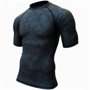 <b>Design</b> Your Own <b>Customize</b> Logo OEM Sublimation Printed Mma bjj Rash Guard <b>compression</b> <b>shirts</b> for mens Short Sleeve Rash Guard - Product Image 3