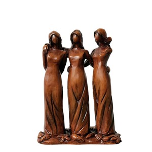 Handcrafted Acacia Wood Botanical Leaf Sculptures - Wholesale <b>Decor</b> - Product Image 3