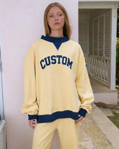 เสื้อสเวตเชิ้ตผ้าฟลีซพิมพ์ลายเสือดาวสีสันตัดกัน ทรงโอเวอร์ไซส์ คอกลม ไหล่ตก แขนยาว ดีไซน์ไม่สมมาตรด้านหน้า แห้งเร็ว - Product Image 3