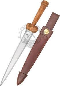Couteau Viking Seax en acier à haute teneur en carbone forgé à la main, lame de 10 pouces, manche en bois et laiton, finition polie, ambidextre, couteau multi-usages - Product Image 2