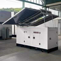 Système solaire hors réseau hybride 10KW 15KW 20KW 25KW 30KW 40KW 50KW, groupe électrogène diesel silencieux, vente directe d'usine, générateur solaire