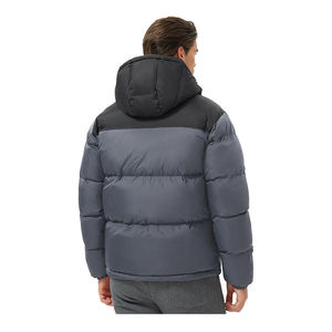 Lightweight Men's Casual Puffer Jacket Regular Length with Zipper Closure Winter Warm Material Plain Dyed <b>bubble</b> <b>coat</b> for men - Product Image 2
