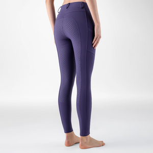 Pantalones de equitación de silicona de asiento completo transpirables de secado rápido para entrenamiento y competición de caballos occidentales, precio mayorista - Product Image 3