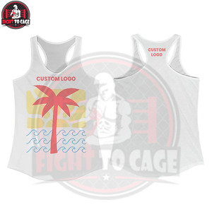 Débardeur de fitness décontracté pour femme, en tissu doux et confortable, écologique, respirant, avec logo frontal, prix de gros - Product Image 3