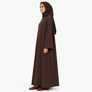 Fournisseur indien : Élégante Abaya pour femmes musulmanes, robe longue à manches longues, modeste, pour la prière et l'usage quotidien, en vente. - Product Image 2
