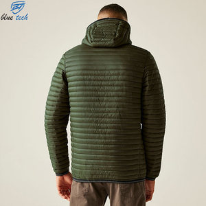 Men's Lightweight Hooded Puffer Jacket Quilted Winter <b>Coat</b> Full Zip Warm Insulated Outdoor Casual Jacket Custom OEM Manufacturer - Product Image 4