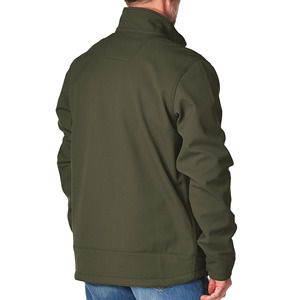 New Classic Look Custom <b>Men</b>_s <b>Canvas</b> Softshell <b>Jacket</b> Stand Waterproof Windproof Outerwear Custom Logo OEM Factory Manufacturer - Product Image 3