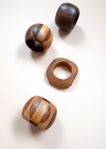 Nouveauté 2026 : Anneau de serviette en bois naturel, décoration de table de mariage, décoration intérieure, fait main, en stock, écologique, durable - Product Image 5