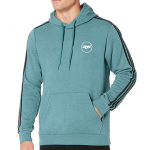 Sudadera con capucha de algodón de gran tamaño unisex, logotipo personalizado con hombros Caídos para ropa de calle gráfica con estampado abullonado para invierno, disponible a granel - Product Image 2