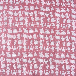 Floral Hand Block Print Cotton Kantha Quilt Reversible Handmade Bed Cover Indian <b>Bedding</b> for All Seasons - Product Image 4
