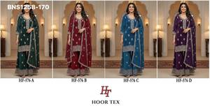 Traje Plazzo-Dupatta listo para usar, con bordados de Butta dispersos y ribete ancho, ideal para festivales. Proveedor de la India. - Product Image 6