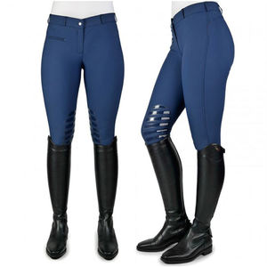 Qualité supérieure, impression silicone, couleur personnalisée, pantalon d'équitation pour femme, coupe classique, compression respirante, taille haute - Product Image 1