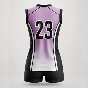 Ensemble de maillots de volley-ball pour femmes de haute qualité, personnalisés par sublimation, respirants, sans manches, uniformes de volley-ball pour l'entraînement en équipe - Product Image 2