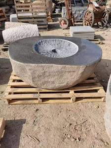 Rustic Stone Outdoor <b>Fire</b> <b>Pit</b> <b>Table</b> Wood Burning Freestanding for Outdoor Heating - Product Image 2
