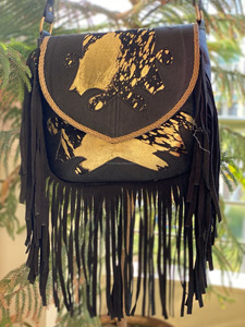 กระเป๋าถือหนังพู่กระเป๋าสลิงหนังสัตว์พิมพ์กระเป๋าออกแบบสำหรับผู้หญิง - Product Image 3