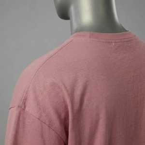 Camiseta Rosa Extra Grande para Hombre, con Logotipo Personalizado, Cuello Redondo, Algodón Premium, Corte Holgado, Estilo Urbano, Suave, Transpirable, Informal, Manga Corta - Product Image 6