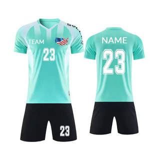 เสื้อฟุตบอลแขนสั้นรุ่นล่าสุดสำหรับผู้ที่รักความสมบูรณ์แบบ ผลิตจากโพลีเอสเตอร์ 100% น้ำหนัก 120 กรัม ระบายอากาศได้ดี พร้อมลายพิมพ์แบบซับลิเมชั่นตามสั่ง - Product Image 1