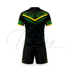 Uniformes de Rugby Personalizados en Oferta, Diseño Sublimado de Color Sólido, Manga Corta, Transpirable, de Secado Rápido, para Hombre Adulto, Nueva Llegada - Product Image 2