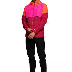 เสื้อแจ็คเก็ตกันลมผู้ชายแบบมีฮู้ด ขนาดสั่งทำได้ ราคาถูก มีหลายสี ระบายอากาศได้ดี ขายส่ง - Product Image 3