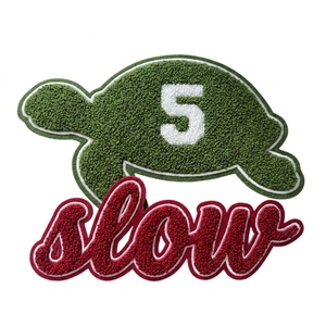 Chenille Fabric Dancer Elephant Iron-On Sorority Embroidered Applique Embroidery Patches <b>Jacket</b> - Product Image 2
