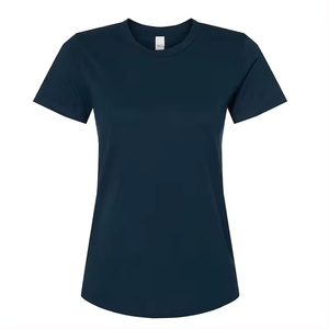 เสื้อยืดลำลองผู้หญิงคุณภาพเยี่ยม สำหรับฤดูร้อน ขายดีที่สุด สีพื้น ระบายอากาศได้ดี ทรงเข้ารูป ผ้าฝ้าย 100% ป้องกันการเป็นขุย - Product Image 3