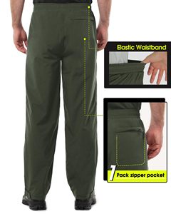 Pantalons de pluie imperméables légers pour hommes, pantalons de randonnée en plein air, fournisseur en gros - Product Image 1