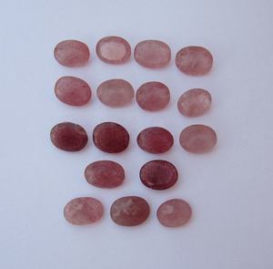 Cuarzo Rojo Fresa AAA, Forma Ovalada, 18*14 - 17*13 mm, Gema 100% NATURAL para Joyería, Precio al por Mayor - Product Image 4