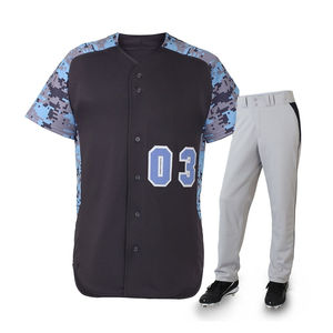 Conjuntos de Uniformes de Béisbol con Pantalones y Camiseta de Entrenamiento de Secado Rápido, Transpirables, con Nombre y Número del Equipo Impresos Personalizados, MOQ Bajo - Product Image 3