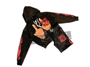 High Quality Winter Woven Cotton Printed Custom Graphic Vintage Quick Dry Hoodie and <b>Sweatpants</b> <b>Set</b> for Men - Product Image 3