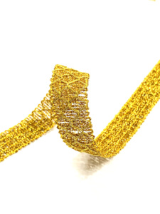 Precio al por mayor, superventas, encaje metálico ecológico personalizado con hilo dorado, lentejuelas con patrón animal, cinta de encaje étnica - Product Image 4