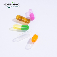 Capsules de gélatine bovine HPMC végétariennes de qualité pharmaceutique certifiées Halal ISO, pré-fermées, tailles 00, 0, 1, 2